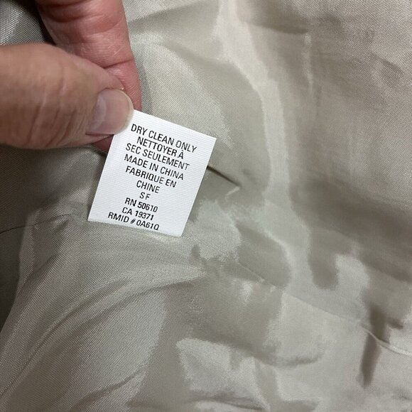 Ann Klein Wool Angora Blazer Jacket Womens Petite 10 Cream Tweed Light Academia - Picture 10 of 16